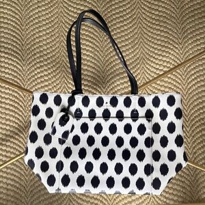 Stylish Black and White Tote Bag